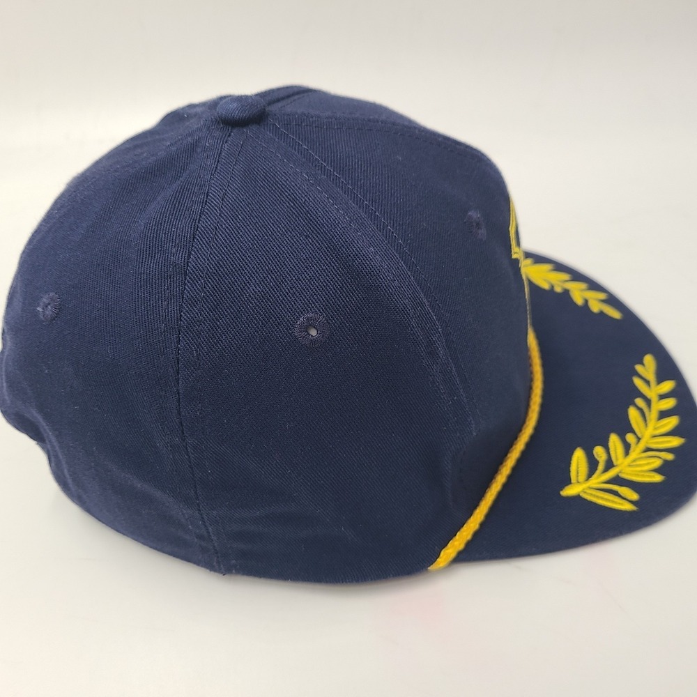 The Mad Hueys Hat Snapback Captain Blue Scrambled Eggs Rope Gold Leaves Boat Men View 6